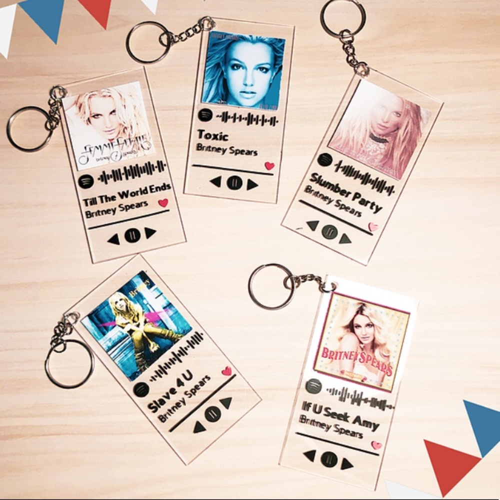 🎵 Britney singing Spotify keychains 🎵